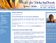 Tablet Screenshot of praxis-leisten-koeln.de